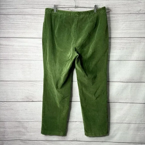 Talbots Green Straight Leg Pants - Picture 3 of 6